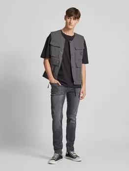 Джинсы облегающего кроя с пятью карманами, модель «Hatch» Pepe Jeans, синий