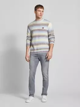 Джинсы облегающего кроя с пятью карманами, модель «SCANTON» Tommy Jeans, черный