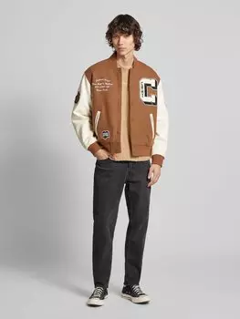 Джинсы облегающего кроя с застежкой на пуговицы, модель «Brody» Hugo Blue, антрацит