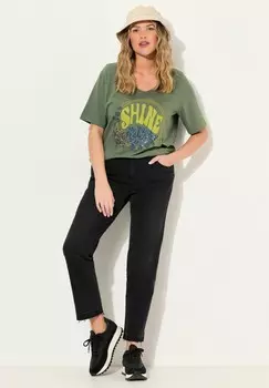 Джинсы облегающего кроя SARAH FRINGE HEM Ulla Popken, черный