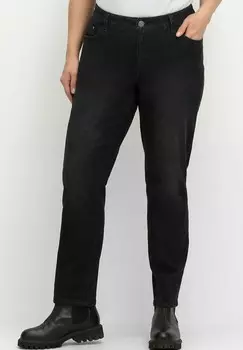 Джинсы облегающего кроя Sheego, черный деним