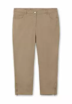 Джинсы облегающего кроя Sheego, серо-коричневый