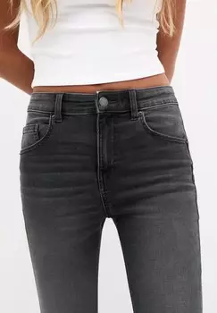 Джинсы облегающего кроя SLIM FIT PULL&BEAR, серый