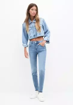 Джинсы облегающего кроя SLIM FIT PULL&BEAR, синий