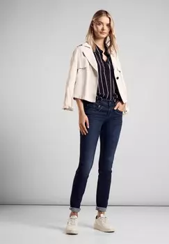 Джинсы облегающего кроя SLIM FIT Street One, сине-черный деним