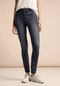 Джинсы облегающего кроя SLIM FIT Street One, серый деним