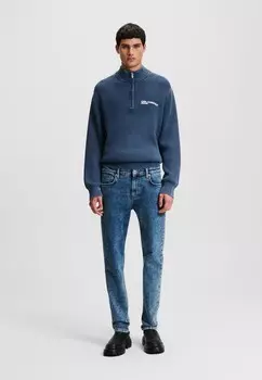 Джинсы облегающего кроя SLIM Karl Lagerfeld Jeans, синий деним