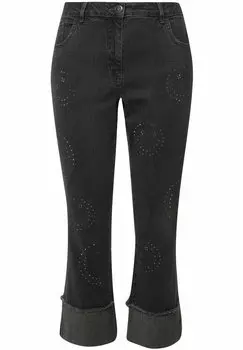 Джинсы облегающего кроя SMILEY-MUSTER ZIERSTEINE 5-POCKET Angel of Style, черный
