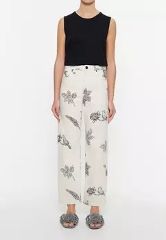 Джинсы облегающего кроя STRAIGHT CROPPED- CANARY POP Bimba Y Lola, белый