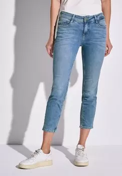 Джинсы облегающего кроя Street One, цвет Blau