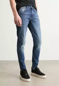 Джинсы облегающего кроя TAPER Calvin Klein Jeans, темно-синий деним
