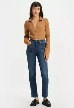 Джинсы облегающего кроя темно-синего цвета цвета индиго Levi's