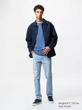 Джинсы облегающего кроя Uniqlo, цвет 62 синий