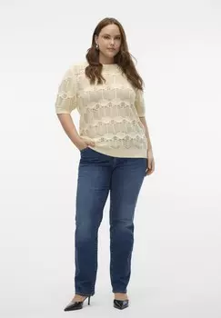 Джинсы облегающего кроя Vero Moda Curve, темно-синий деним