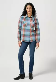 Джинсы облегающего кроя Wrangler, синий деним