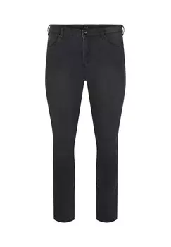 Джинсы облегающие AMY MIT HOHER TAILLE Zizzi, темно-серый