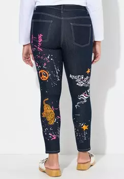 Джинсы облегающие Angel of Style, темно-синий деним