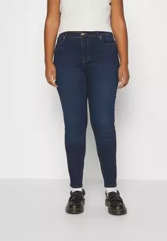 Джинсы облегающие CARULTIMATE KING MID ANA ONLY Carmakoma, темно-синий деним