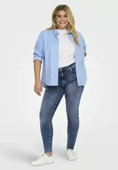 Джинсы облегающие CARWILLY ONLY Carmakoma, синий деним