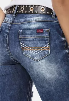 Джинсы облегающие Cipo & Baxx, синий