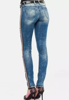 Джинсы облегающие Cipo & Baxx, синий