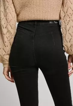 Джинсы облегающие CONTOUR Pepe Jeans, синий деним