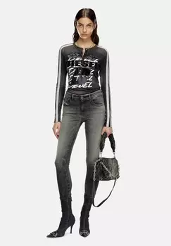 Джинсы облегающие Diesel, черный