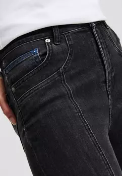 Джинсы облегающие HIGH-RISE SPLIT-HEM SKINNY Karl Lagerfeld Jeans, черный