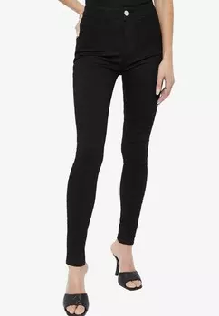 Джинсы облегающие HIGH WAIST PETITE Lipsy, черный