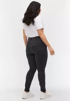 Джинсы облегающие HOCHTAILLIERTE SUPER SLIM AMY JEANS Zizzi, серый