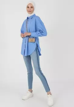 Джинсы облегающие ICE- BENIN Modanisa, светло-голубой