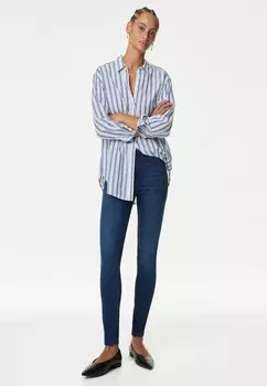 Джинсы облегающие IVY Marks & Spencer, темно-синий деним