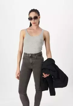 Джинсы облегающие JXVIENNA JJXX, серый деним