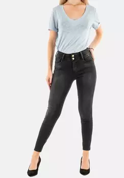 Джинсы облегающие Le Temps Des Cerises, черный