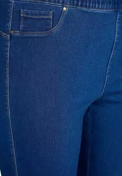 Джинсы облегающие MIT HOHER TAILLE Zizzi, темно-синий деним