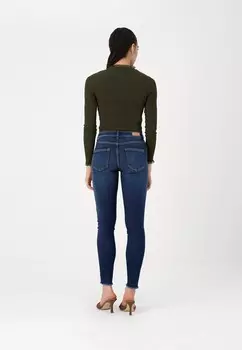 Джинсы облегающие ONLBLUSH MID ANKLE ONLY, темно-синий деним