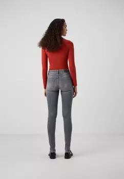 Джинсы облегающие ONLBLUSH MID WAIST DOT ONLY Tall, серый деним