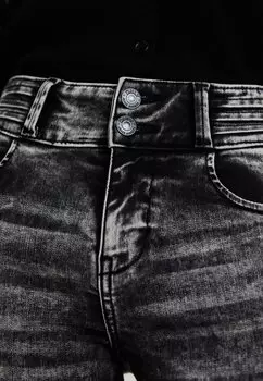 Джинсы облегающие ONLBLUSH MID WAIST ONLY, серый деним