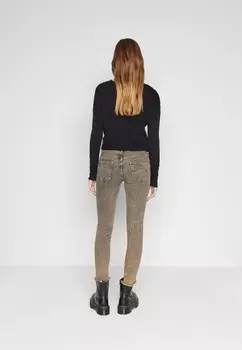 Джинсы облегающие ONLBLUSH MID WAIST SKINNY ONLY, темно-синий деним