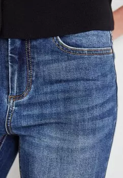 Джинсы облегающие ONLWAUW MID WAIST ONLY, темно-синий
