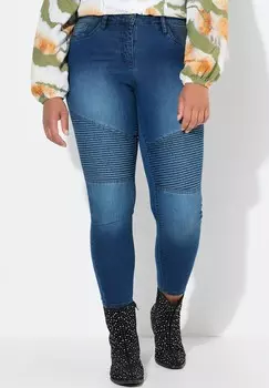 Джинсы облегающие PATCH LOOK POCKETS Angel of Style, сине-серый