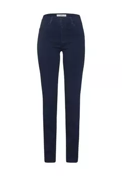 Джинсы, облегающие, поношенные, женские BRAX, цвет Clean Dark Blue