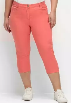 Джинсы облегающие Sheego, коралл