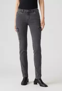 Джинсы облегающие SUPERLOW SKINNY Levi's®, черный деним