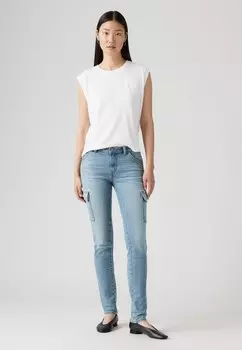 Джинсы облегающие SUPERLOW SKINNY Levi's®, синий деним