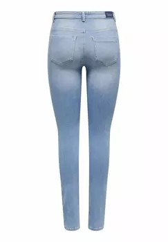 Джинсы облегающие TAILLE ONLY, светло-голубой деним