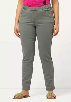 Джинсы облегающие Ulla Popken, оливковый