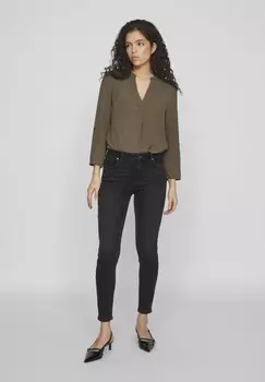 Джинсы облегающие VILA, черный деним