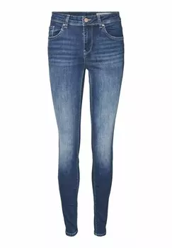 Джинсы облегающие VMLUX Vero Moda, синий деним
