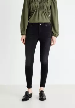 Джинсы облегающие VMPOSH ZIP Vero Moda, цвет Black Denim